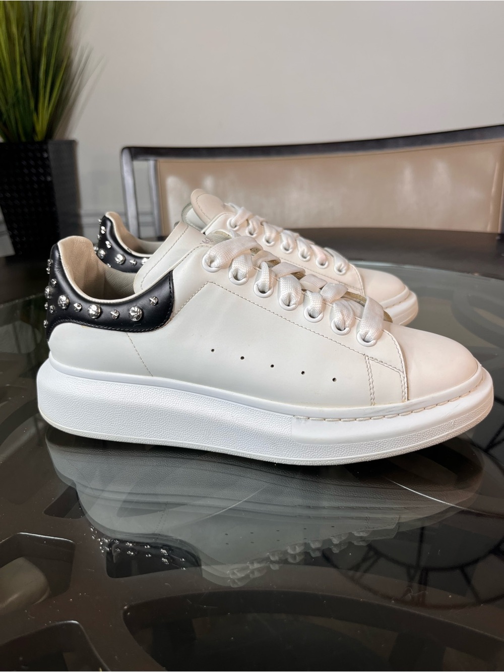 Alexander McQueen Oversized Studded Sneakers Sz 9/42